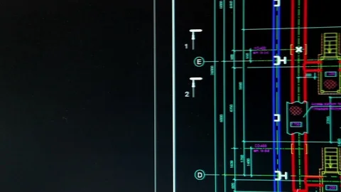 Blueprint Display Stock Footage ~ Royalty Free Stock Videos | Pond5