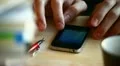 Watching photos on smartphone HD Footage