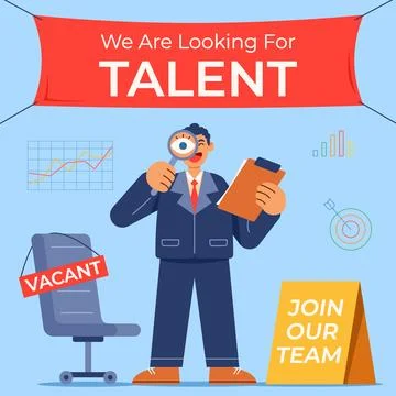 Watching Potential Talent Stock Illustration