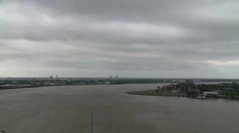 Watching the River Flow Stock Footage 54708027