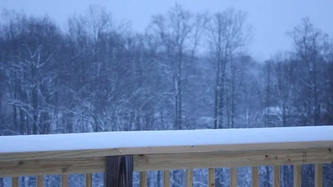 Watching the Snow Fall Stock Footage 71226961