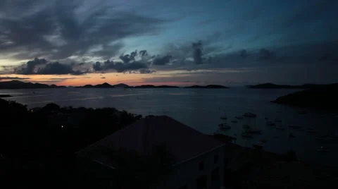 Watching the sunset over the bay Stock Footage 41343795