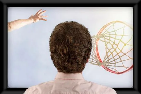 Watching Television Stock Photos