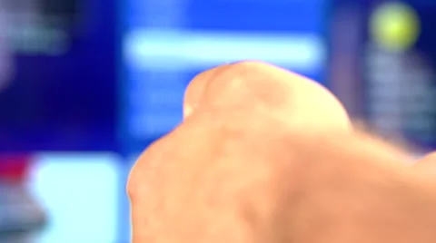 Watching TV and using remote controller Stock-Footage 55392708