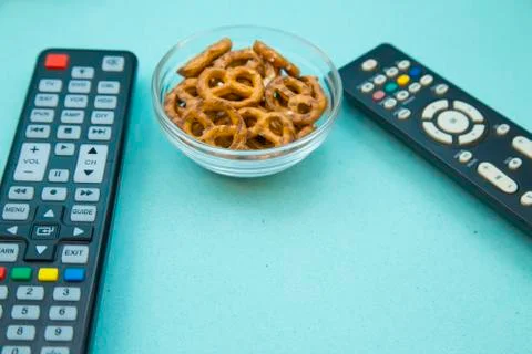 Watching TV concept Foto stock