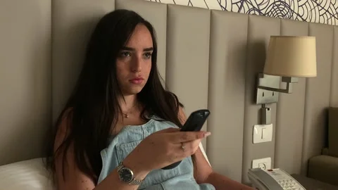 Watching TV Stock Footage 156339917