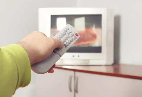 Watching TV Stock Photos