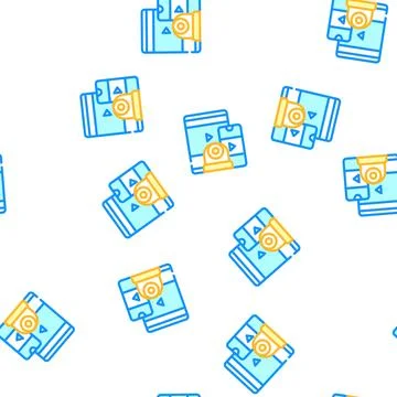 Watching video from gadget vector seamless pattern イラスト素材