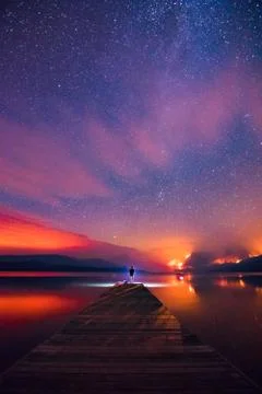 Watching The World Burn Stock Photos