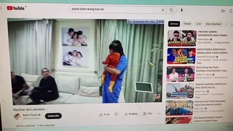 Watching Youtube in Internet using computer Stock Footage 220241914