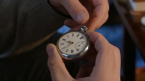 Watchmaker repairing clockwork Stock Footage 72746167