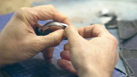 The watchmaker repairs the watch Stock Footage 99906250