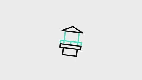 Watchtower Animated Icon | Stock Video | Pond5