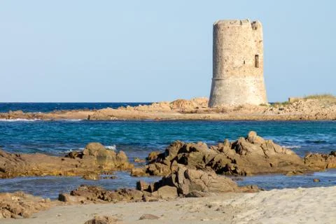 Watchtower on the beach Stock Photos