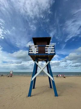 Watchtower on the beach Stock Photos