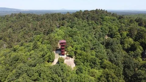 Watchtower in the forest Stock Photos