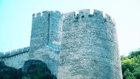 Watchtower from a medieval castle Video stock 125073559