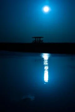 Watchtower at night Stock Photos