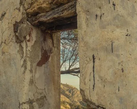 Watchtower through the window Fotos de archivo