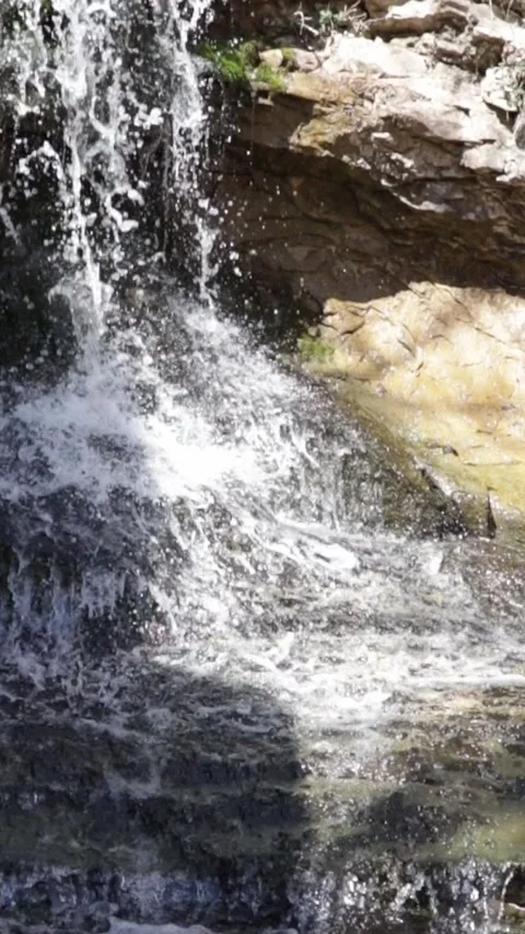 Watefall splashing down Stock Footage 306811173