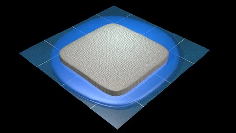 Water absorbent material . 3d animation 스톡 동영상 113300822