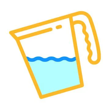 Water add color icon vector illustration Illustrazione stock