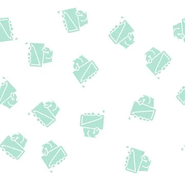 Water add glyph seamless pattern Stock Illustration