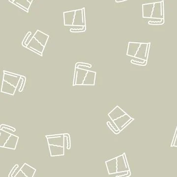 Water add line vector seamless pattern Illustrazione stock