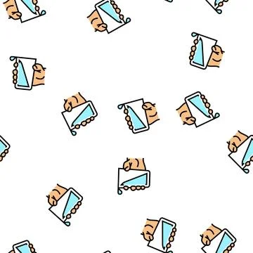 Water add vector seamless pattern Stock Illustration
