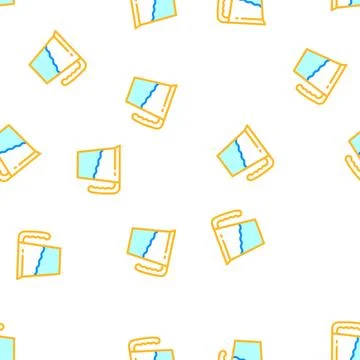 Water add vector seamless pattern Illustrazione stock