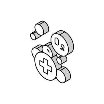 Water adding oxygen isometric icon vector illustration Illustrazione stock