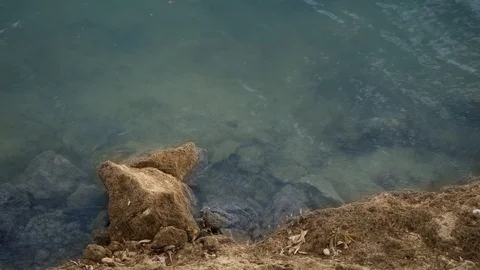 Water against the rocks Stock Footage 102404875