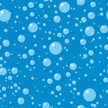 Water air bubble seamless pattern Illustrazione stock