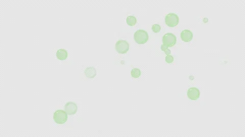Water air bubbles or soap slow appearing at random locations.Alpha channel. Stock Footage 170726482