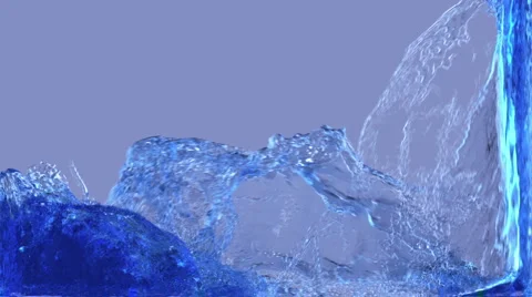 Water + alpha matting Video stock 5543633