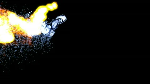 Water and Fire Circle Stock Footage 565188