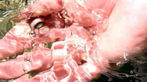 Water and hand Stock-Footage 10803261