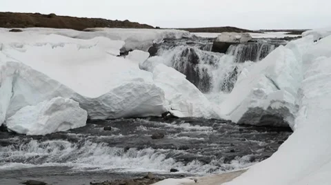 Water and ice Video stock 7674179