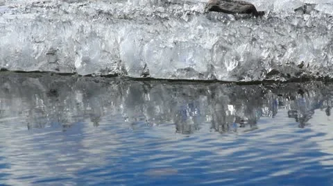 Water and ice 스톡 동영상 10896285