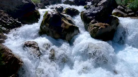 Water and large rocks Stock Footage 199469477