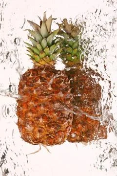 Water and pineapple Foto stock