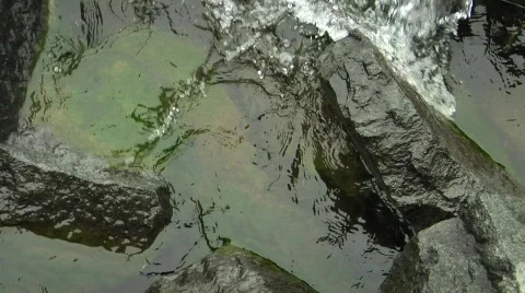 Water and rocks Stock Footage 133251