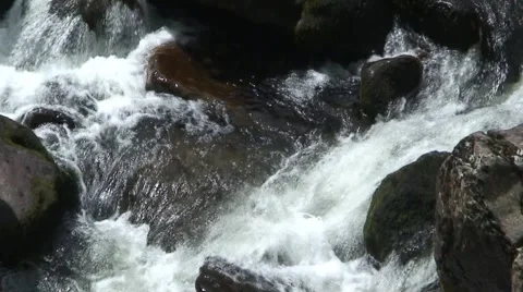 Water and Rocks Stock Footage 989815