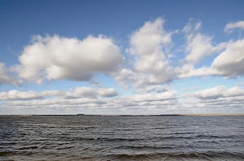 Water and sky  background Stock Photos