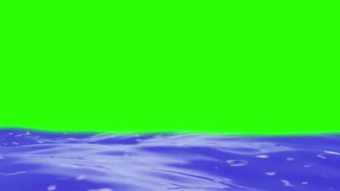 Water Animation 4K Video with Green Screen for keying Video stock 147311237