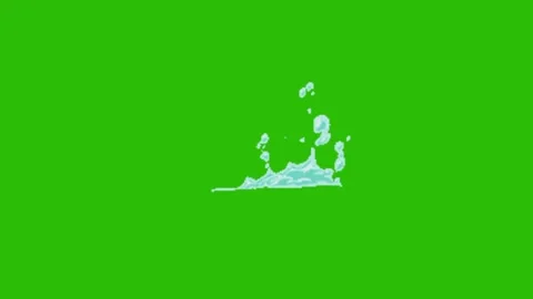 Water animation on green screen Vidéo 330680227