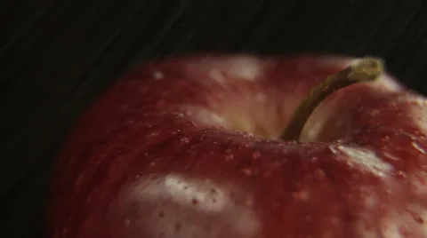 Water on apple Stock Footage 46911379