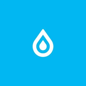 Water aqua drop element logo icon symbol Stock Illustration