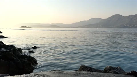 Water around Dubrovnik Stock Footage 148652296