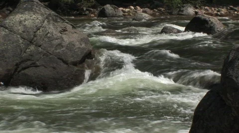 Water around rocks Stock Footage 476969